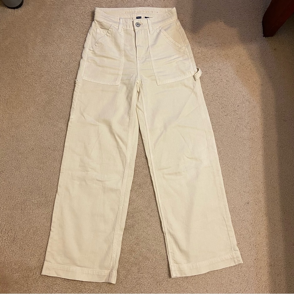 AE Dreamy Drape Woven Super High-Waisted Baggy Wide-Leg Pant